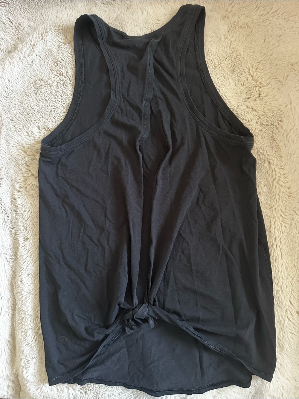 lululemon athletica Black Racerback Knot Tank
